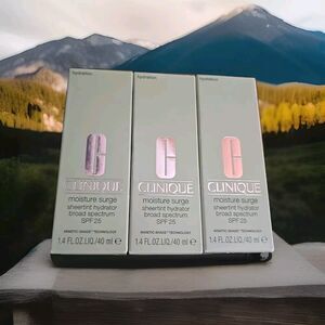 3x Deal CLINIQUE Moisture Surge Sheertint SPF 25 ~ Universal Medium Deep ~ 40ml